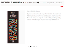 Tablet Screenshot of michelleamanda.com